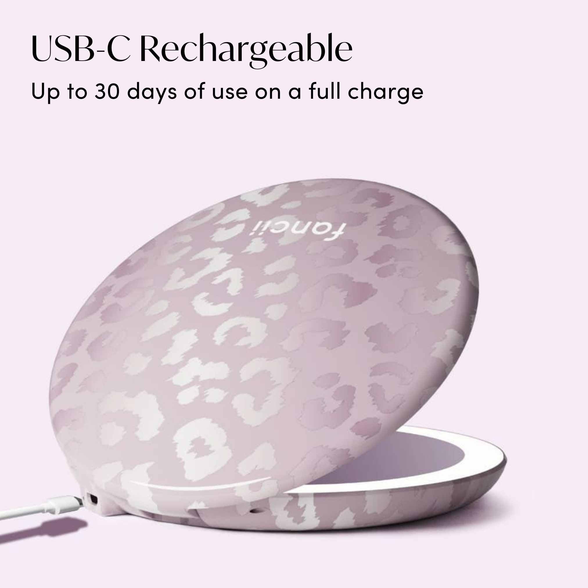 Taylor LED Compact Mirror | Cosmic Leopard - Image 3