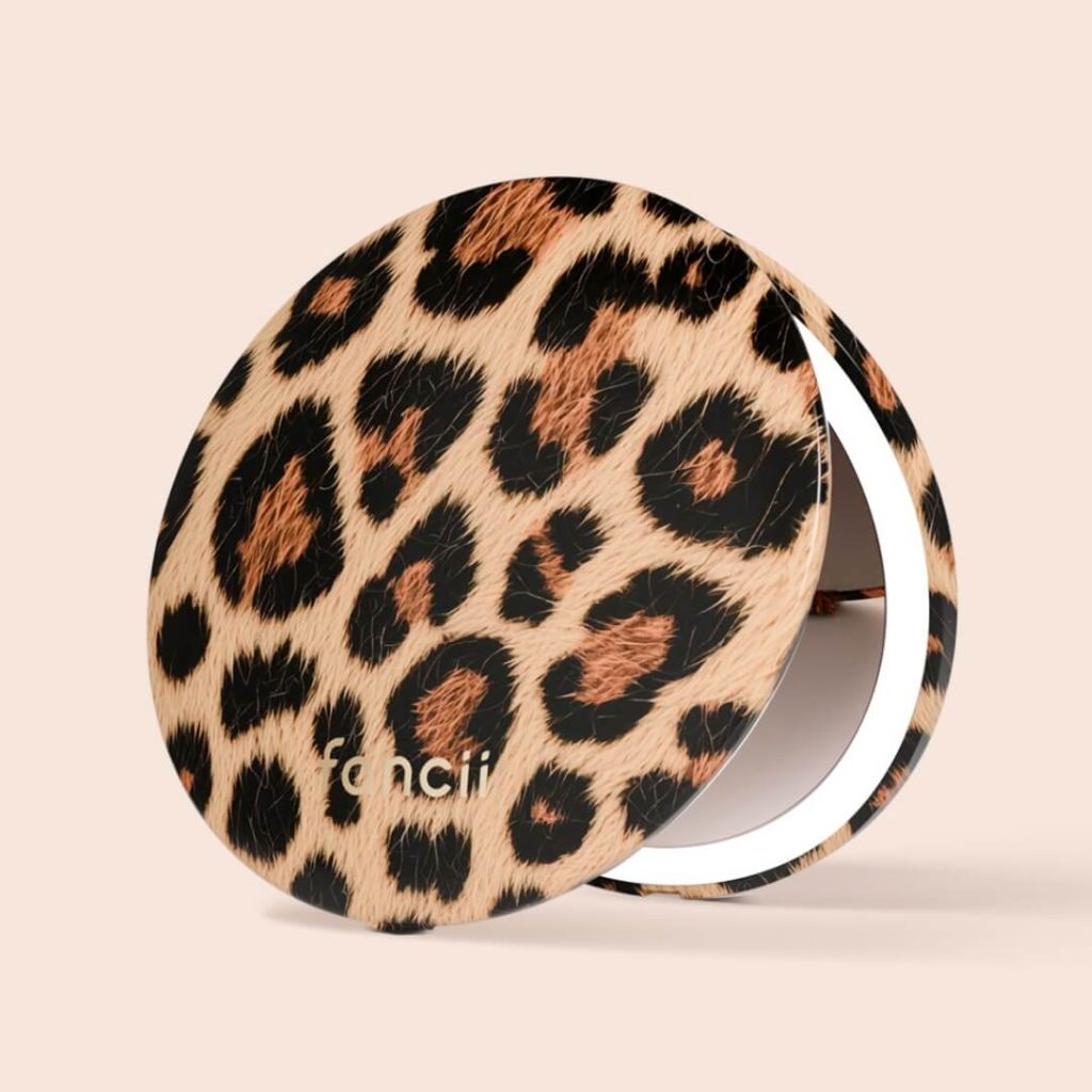 Mini Taylor LED Compact Mirror | Cheetah Chic